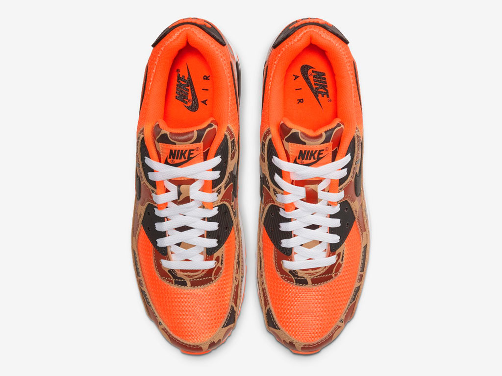 nike airmax 90 orange duck camo