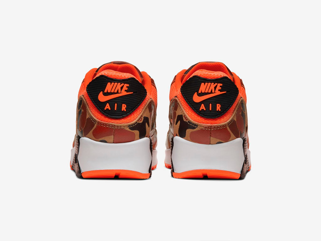 nike airmax 90 orange duck camo
