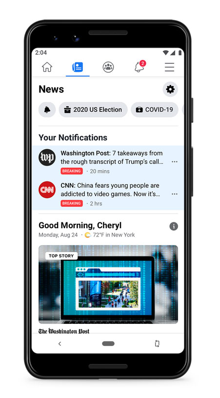 facebook news