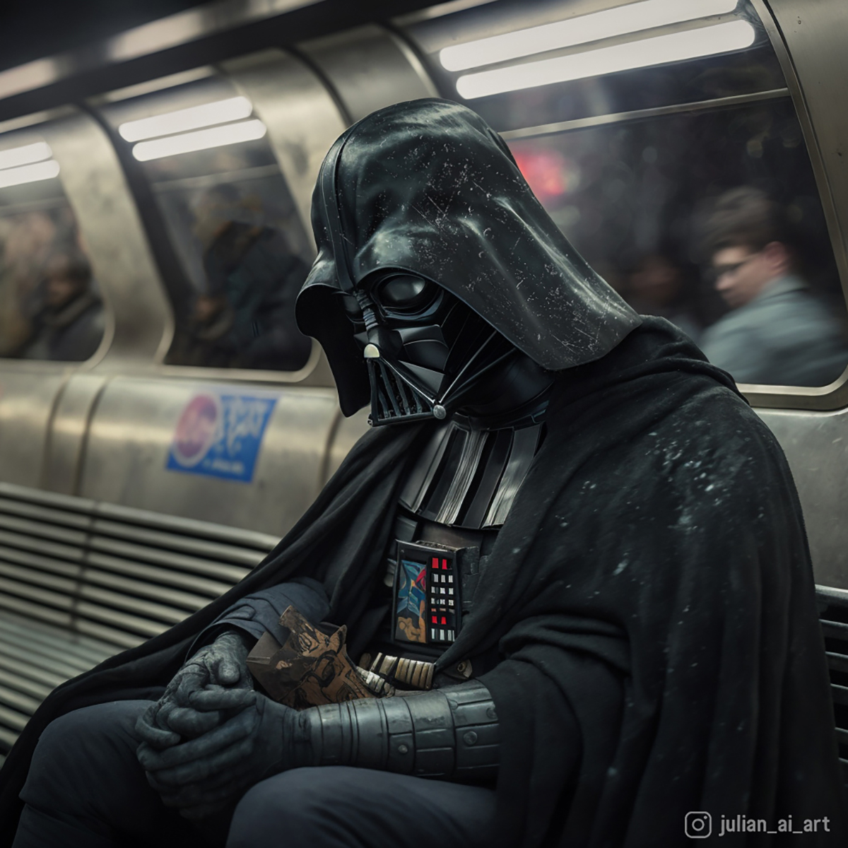 A.I. Art movie characters subway
